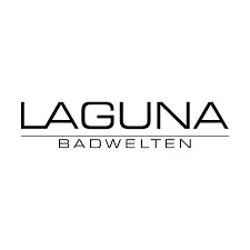 Laguna Badwelten Logo, modernes Baddesign